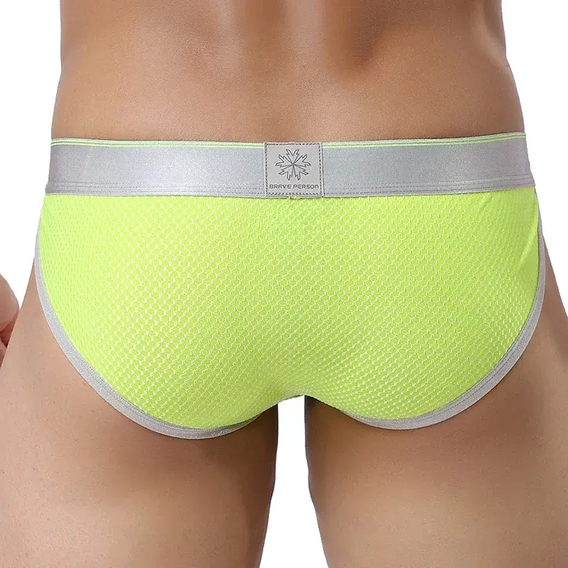 Sexy Men Underwear Briefs Breathable Underpants U Convex Pouch Low Waist Male Panties — image 1