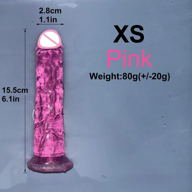 Goedkope 5 Kleuren Kleine Transparante Dildo Zuignap Jelly Lul Vrouwen Erotische Anale Seksspeeltjes Zachte Clitori Vaginale Masturbators Penis — image 17