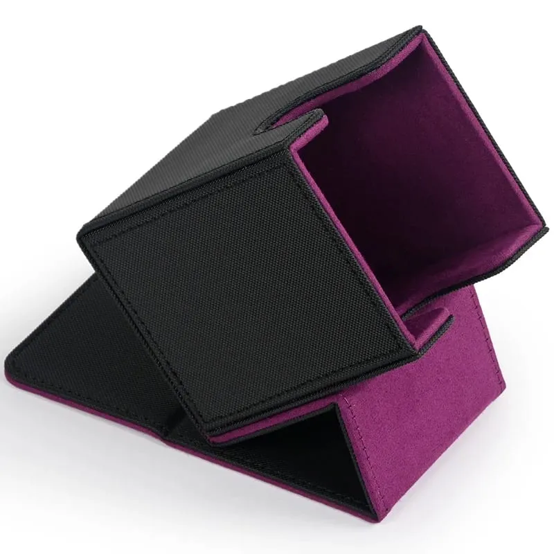 Card Deck Box Card Case Holds 100+ Sleeved Cards PU Leather Card Storage Box for TCG Game Trading Cards. — image 1