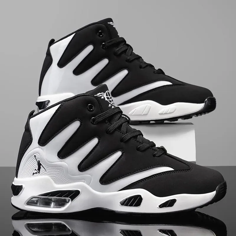 Men's High-Top Basketball Shoes Heavy-Duty and Stable Lace-Up Training Sneakers Unisex Suitable for Running Sports Basketball Walking. Ideal Gift for Men Lightweight Comfortable Lace-Up Closure Men's Basketball Shoes High-Quality Men's Sh