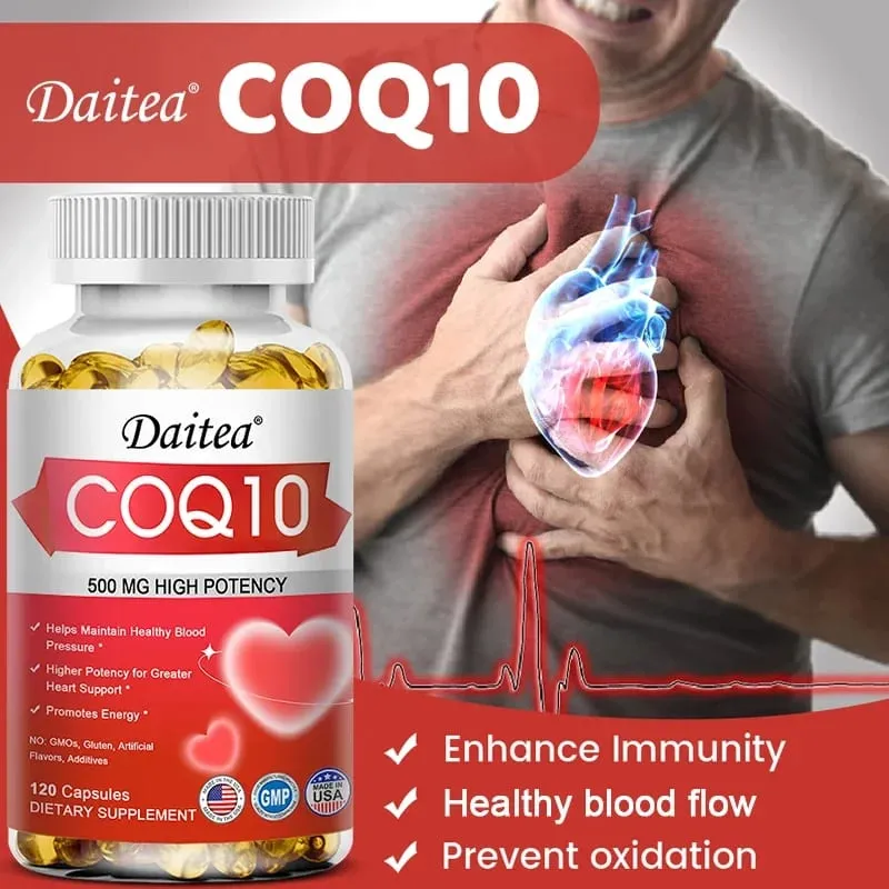 CoQ10 500 mg Softgels - Ultra High Absorption CoQ10 Supplement - Antioxidanttilskud til vaskulær og hjertesundhed — image 6