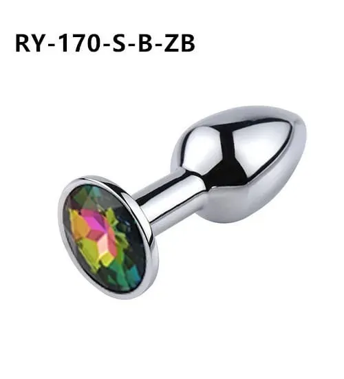 1Pcs Crystal Anus Metal anal plug Jewelry base novice player to senior player 5 size SM Butt g-point massage BDSM sex toys