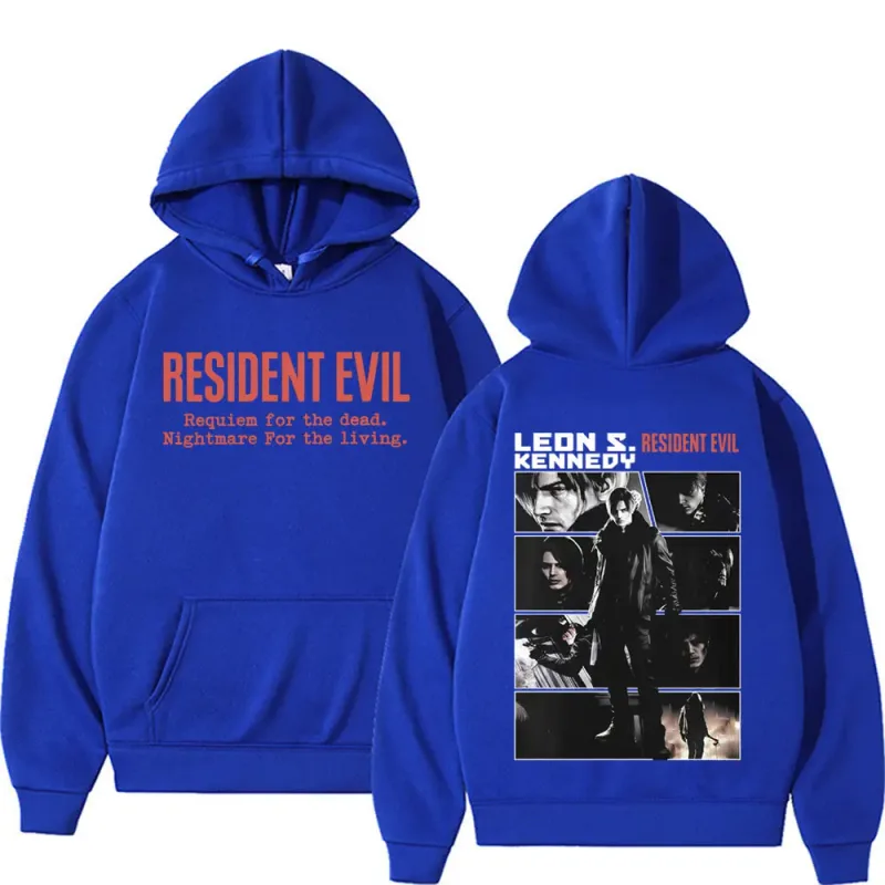 Limited Leon Kennedy Sweatshirts Resident Evil Requiemm Hoodie Pullovers Men Women Fashion Casual Fleece Cozy Hoodies Streetwear