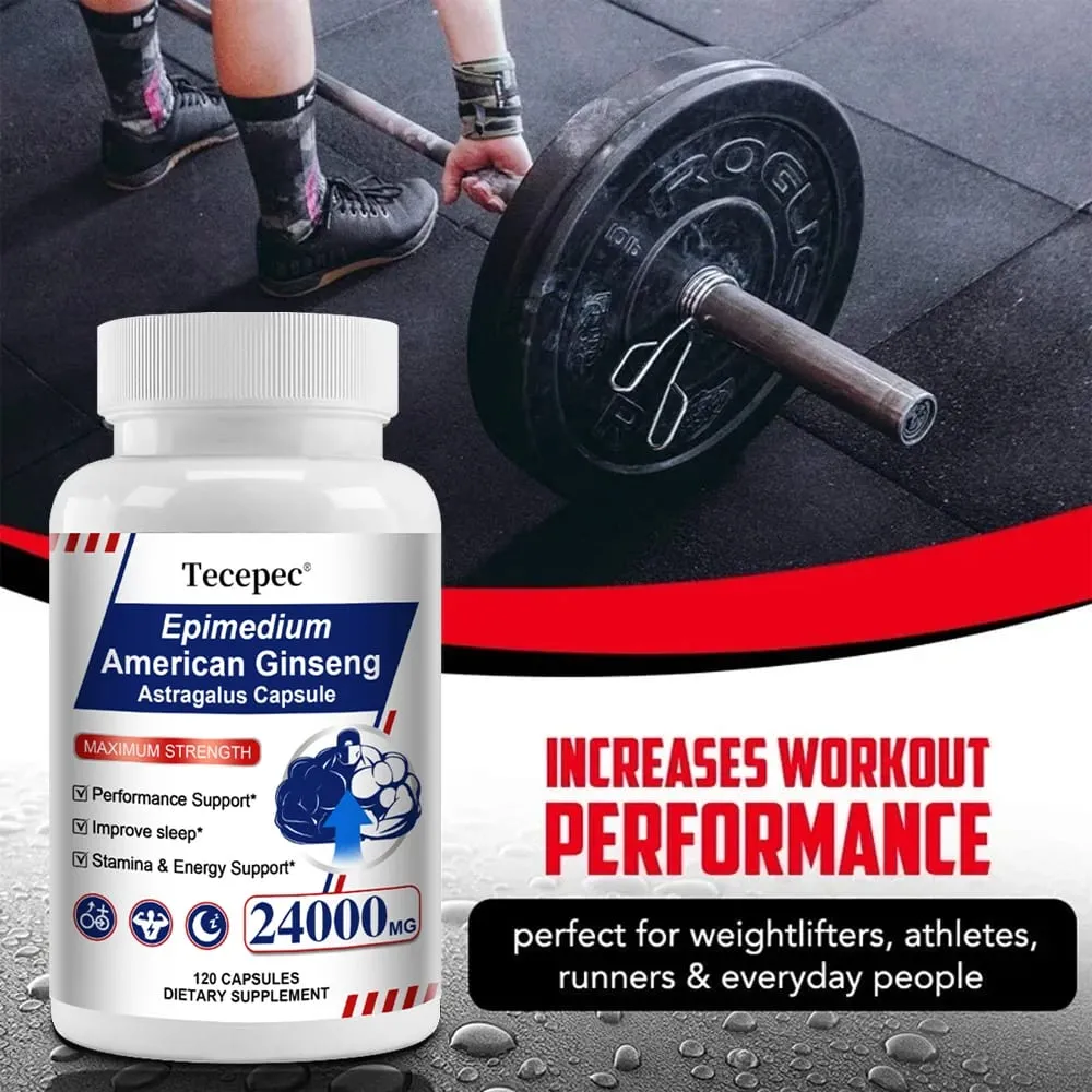 Ginseng & Astragalus Capsules Supports Strength Endurance & Energy Promotes Sleep Natural Immune Support 30/60/120 Capsules — image 6