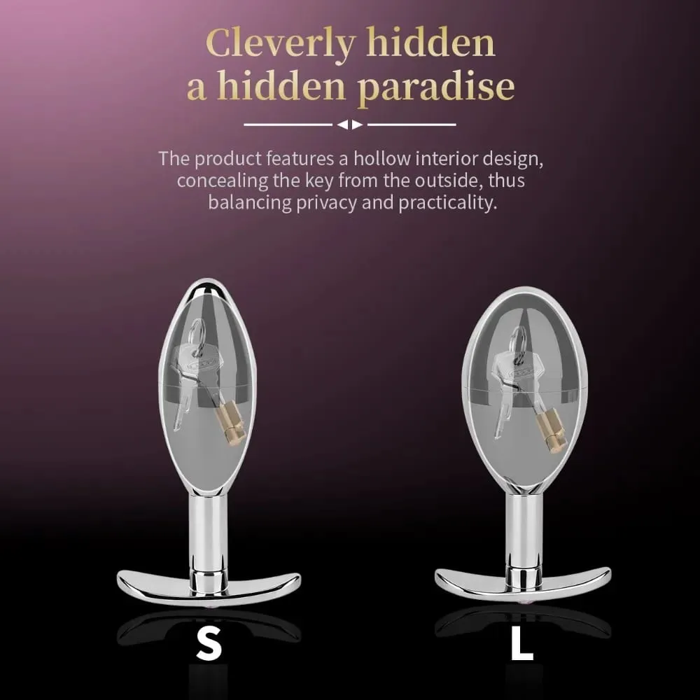 Stainless Steel Egg Anal Plug Wearable Butt Plug Hollow Detachable Used To Hide Keys Storage Adult Game Sex Toys for Woman Men