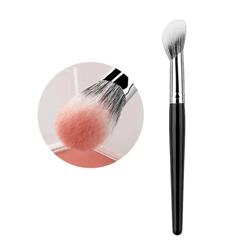 1/2Pcs Peach Heart Blusher Brush Powder Blush Cream Liquid Blush Makeup Brushes Flat Small Precise Blush Brush Makeup Tools