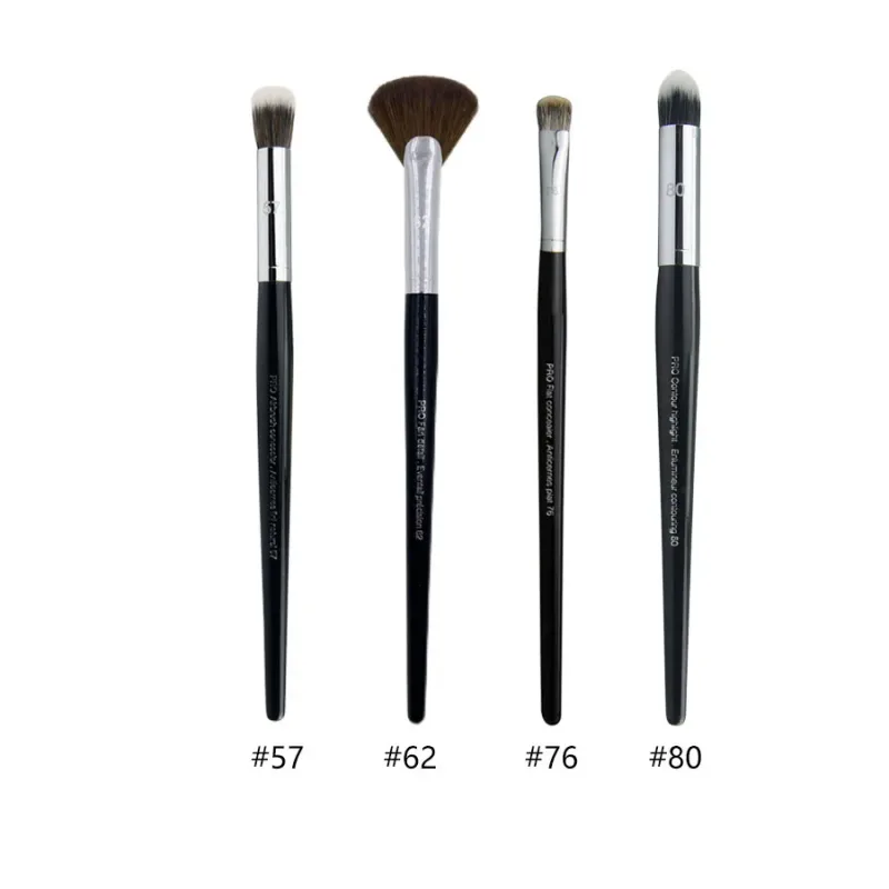 4pcs/set Pro Allover Eye Shadow Makeup Brushes Lip Brow Precision Concealer Blending Domed Crease Smudge Highlight Make Up Brush