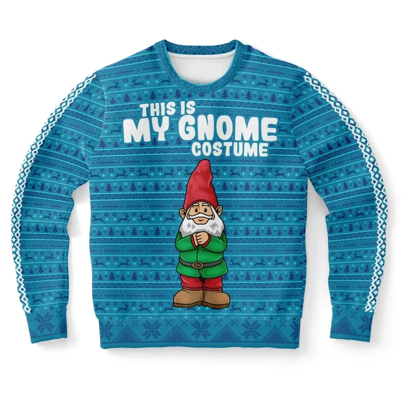 Jingle My Bells Ugly Christmas Sweater For Men Beer Party Print Santa Claus Pullover Sweatshirt Snowman Alpaca Pattern Sweater