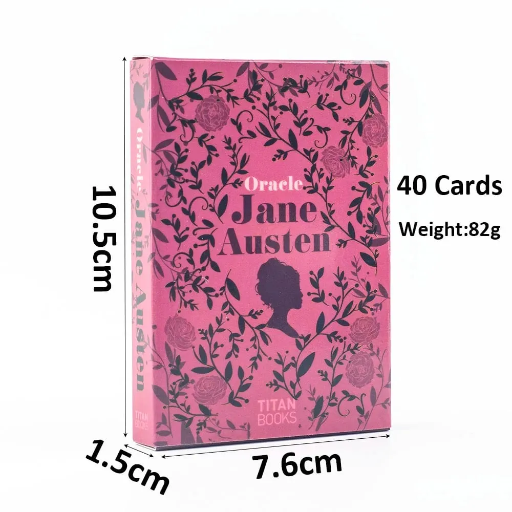 Jane Austen Oracle Deck 40-Card Literary Divination Set Regency-Style Illustration Tarot Cards 10.3*7.3cm