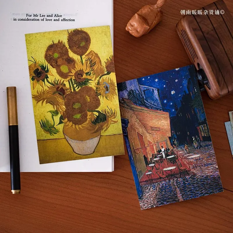 Chaoyu 30 Van Gogh Oil Painting Postcards High-End Vintage Artistic Wall Decoration Cards Ins Birthday Gift — image 3