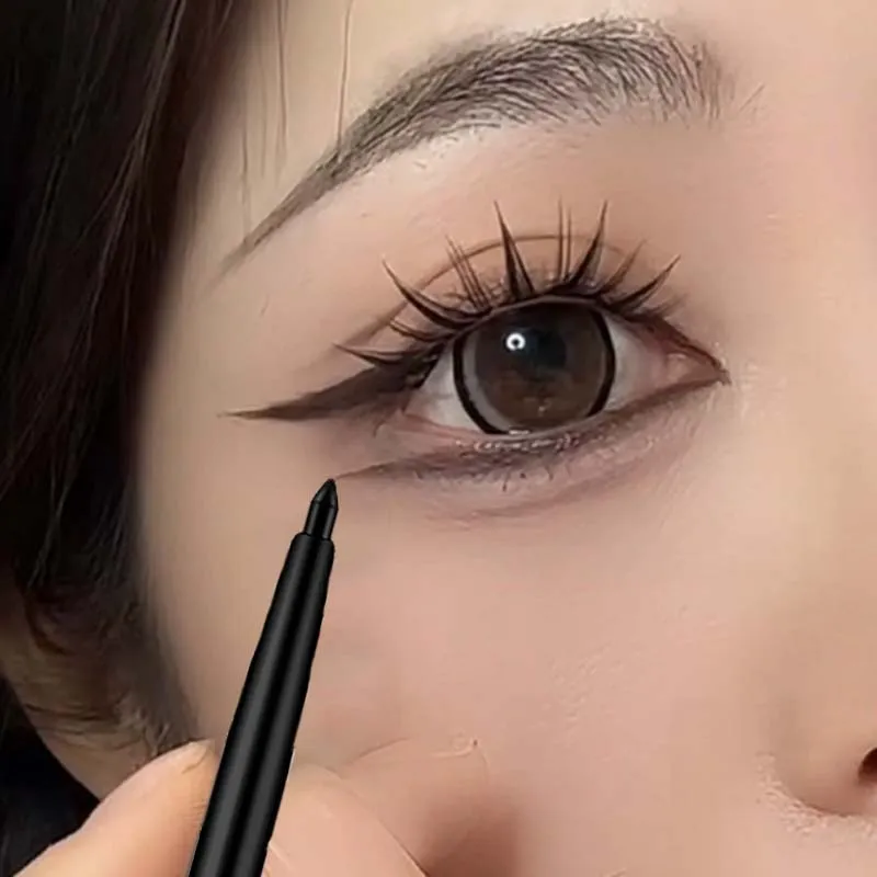 Waterproof Black Brown Eyeliner Gel Pencil Matte Smooth Quick Dry Easy Wear Pearlescent Eyeshadow Eye Liner Pen Makeup for Eyes