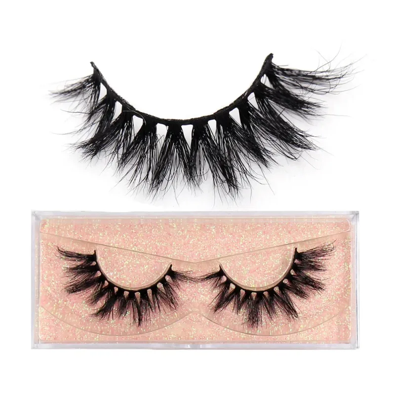 3D Mink Lashes Soft Hair False Eyelashes Fluffy Volume Wispy Fake Eyelashes Extension Makeup