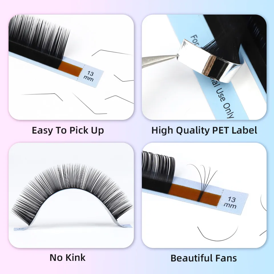 Rujade L M Curl Russian Volume Individual Eyelash Extension Natural Soft L/L+/LC/LD/LU(M) Curl Professional Makeup False Lashes