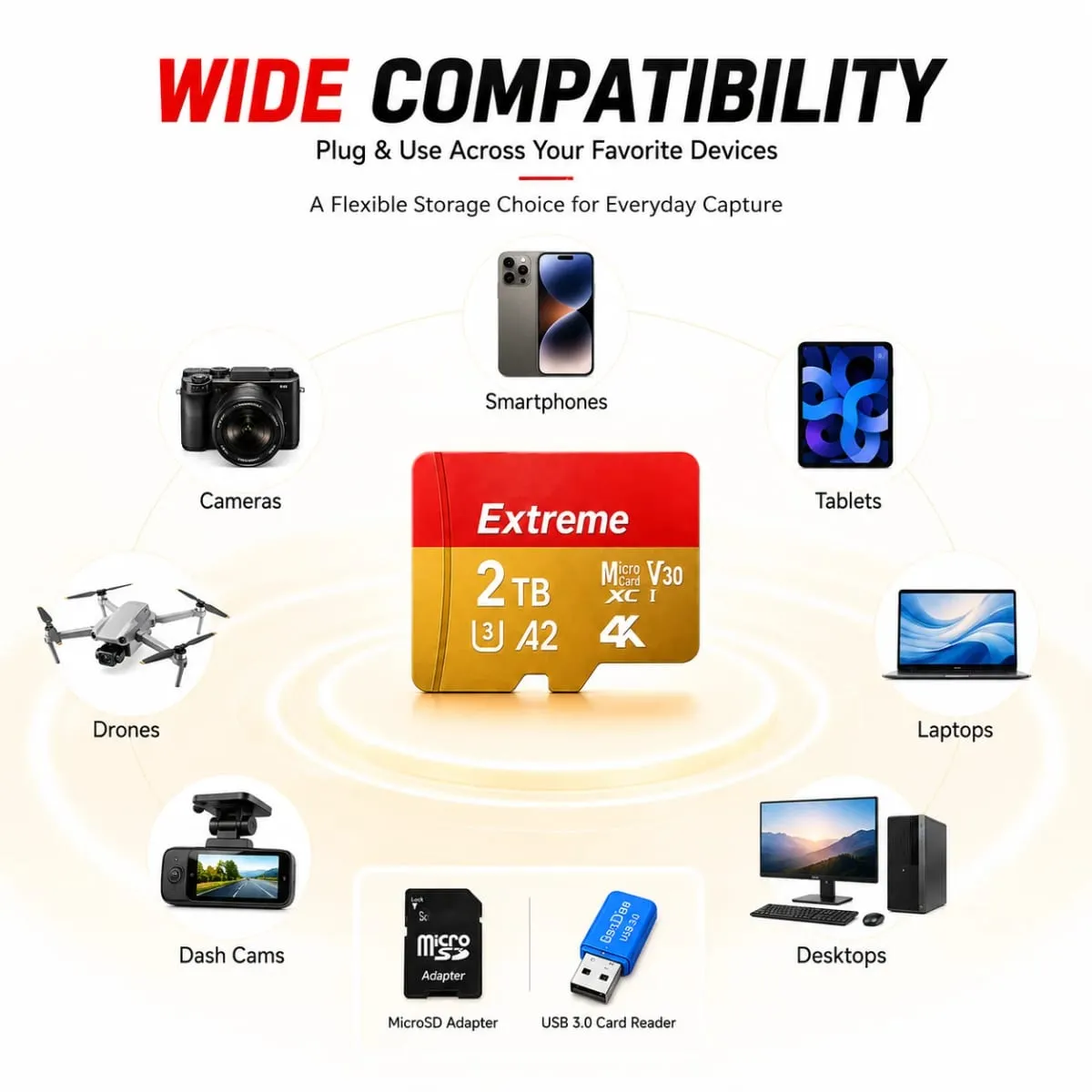 High-Speed 128GB Micro TF Card Class10 256GB Flash Card 512GB Memory Card for Smartphone Tablet