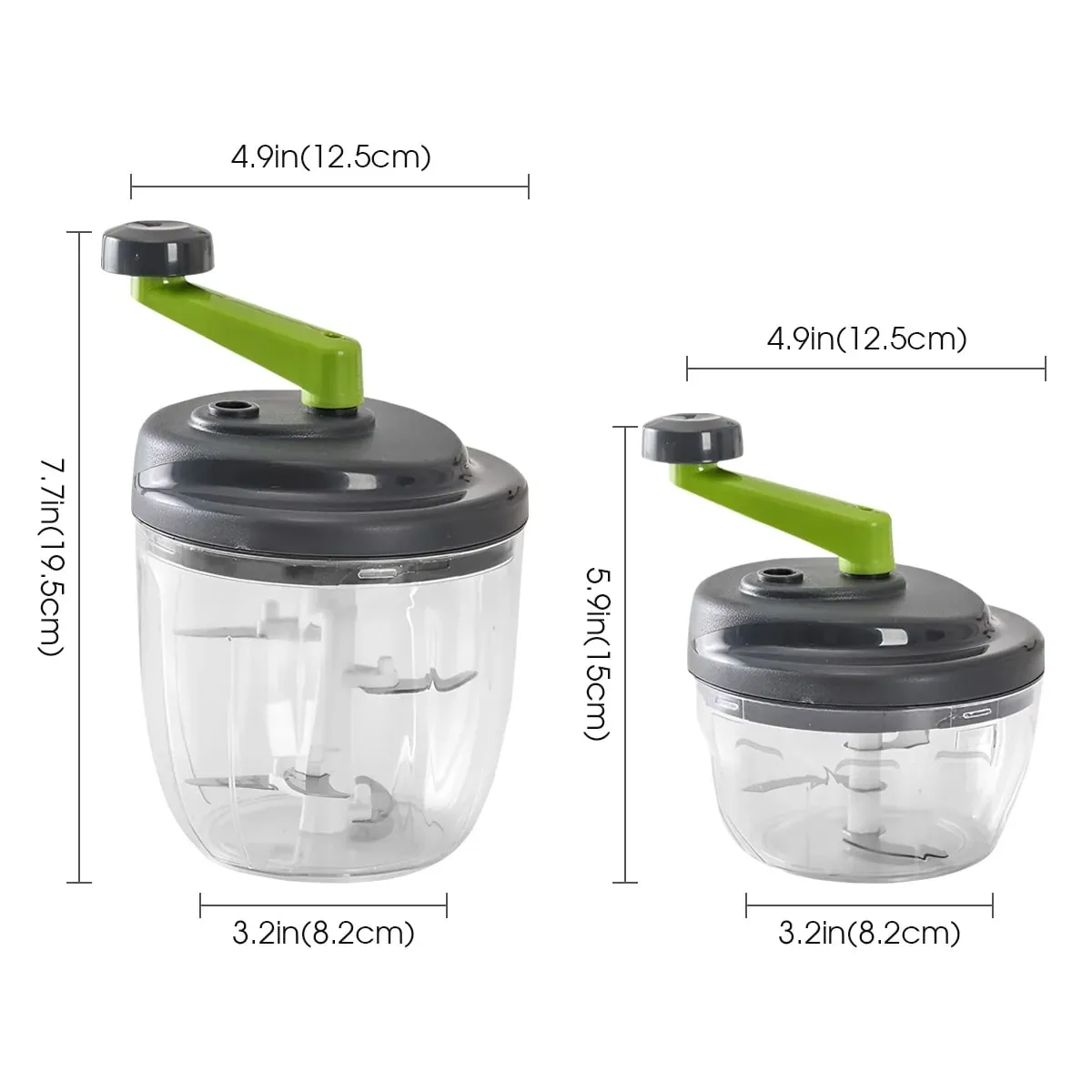 1 Keping 520ml/900ml Engkol Tangan Manual Penumbuk Bawang Putih Penumbuk Bawang Putih Pengisar Daging Makanan Chopper Sayur Alat Dapur