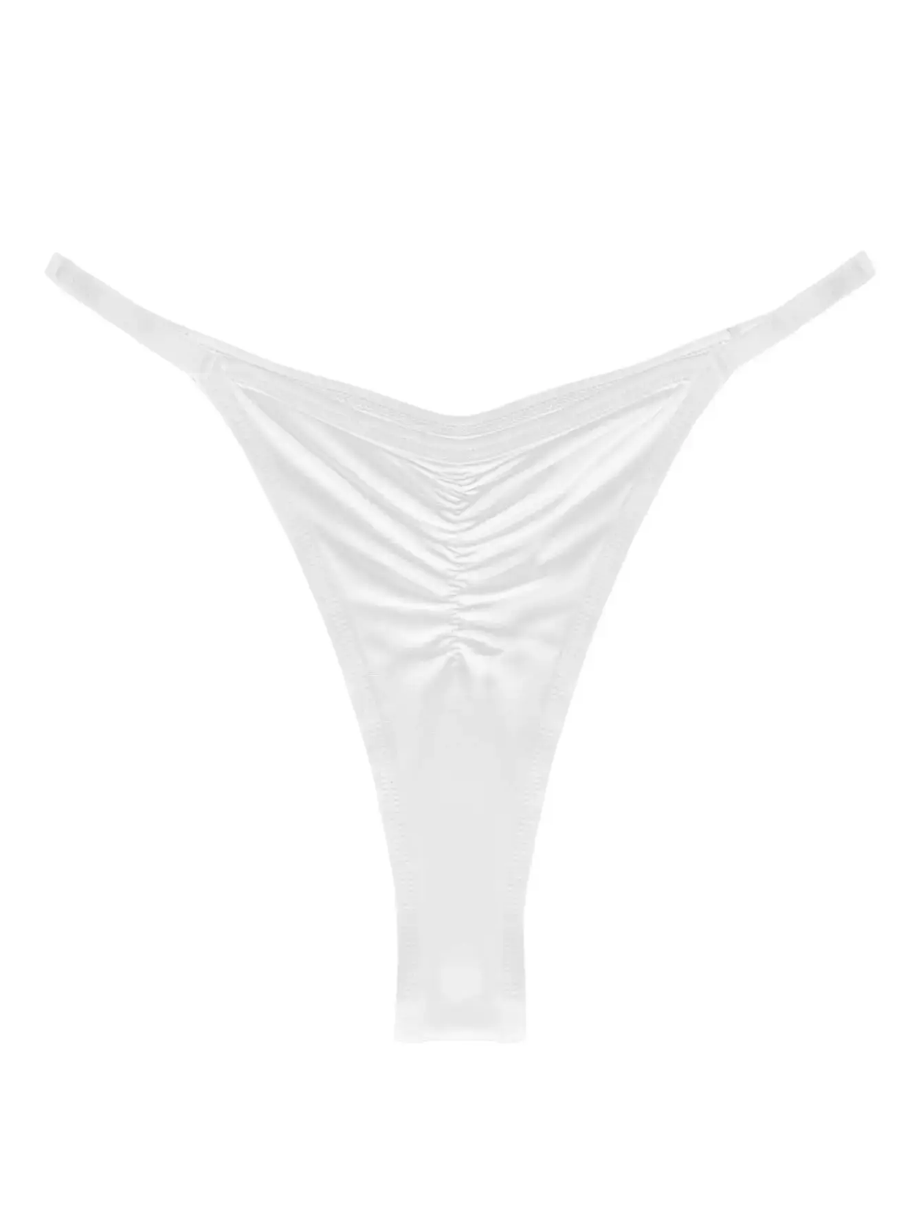 Men's Casual Ruched Thong 1 Piece, Ultra-Thin Breathable Cool Soft Everyday Men Underwear High Slit Sexy Cool Men's Underwear