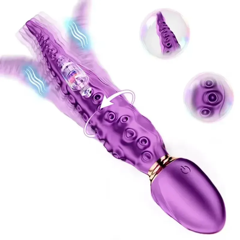 Thrusting Anal Vibrator Female G-Spot Clitoris Stimulator 360° Rotation Vagin Massager Masturbation Adult Sex Toys for Women