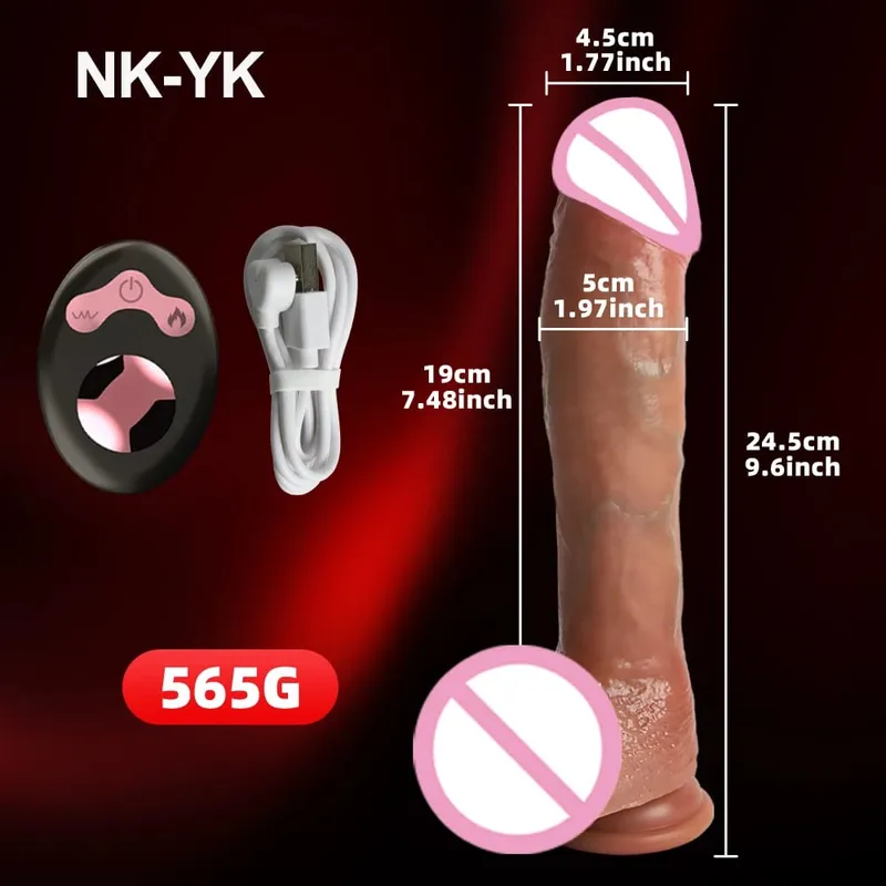 Realistic Thrusting Dildo Vibrator Adult Sex Toys for Women Silicone 8 inch Suction Cup Penis Anal G-spot Stimulator Couple Play — image 10
