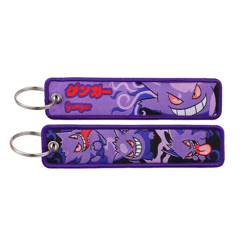 Pokémon Anime Elf Monsters Keychain for Cars Backpack Key Holders Embroidery Keyrings Key Tag Jet Tag Accessories Gifts 1pcs — image 9