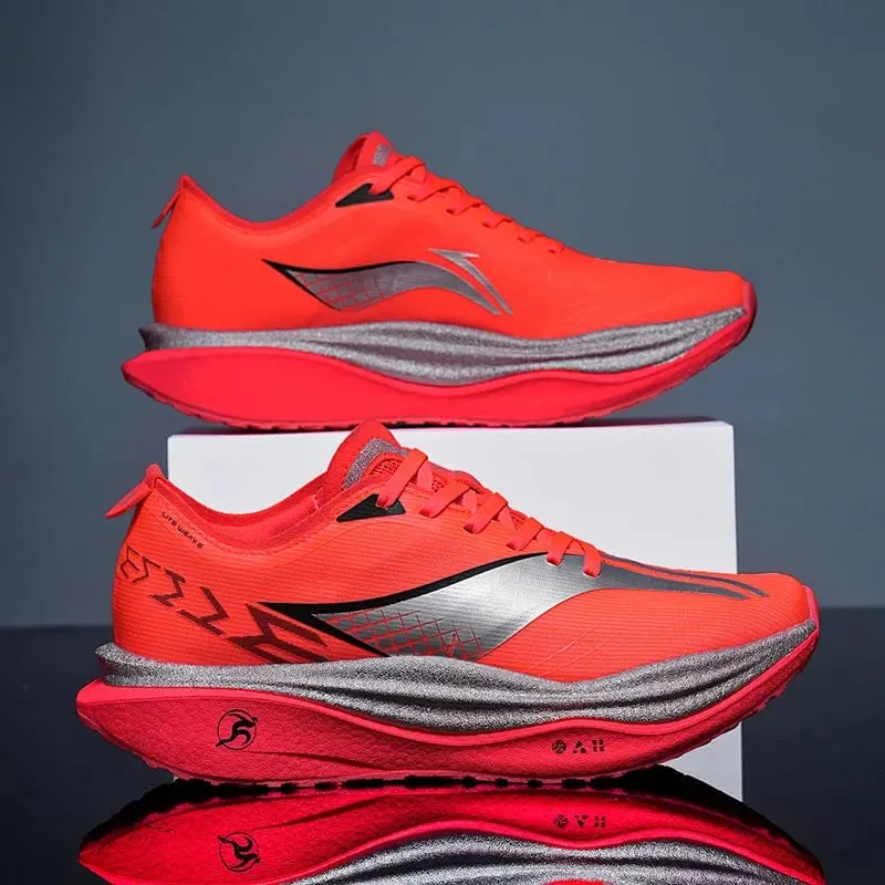 Marathon Carbon Plate Air Cushion Men Sports Running Shoes Breathable Lightweight Women's Comfortable Athletic Nonskid Sneakers