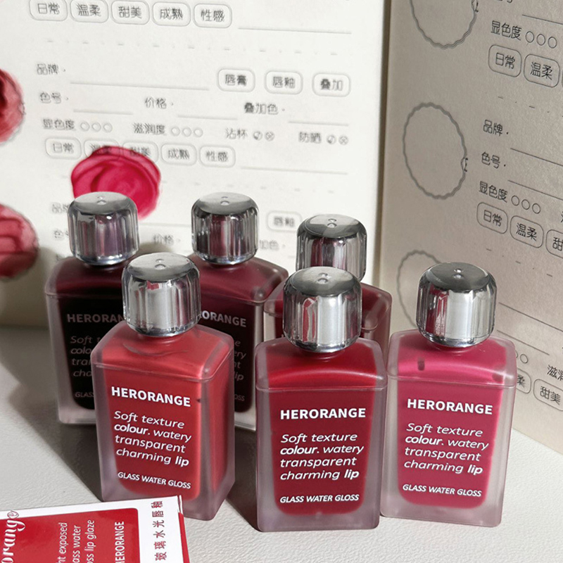 Light Glass-Like Lip Lacquer - Mirror Shine Hydrating Formula; Smudge-Proof Long-Wear and Skin-Brightening