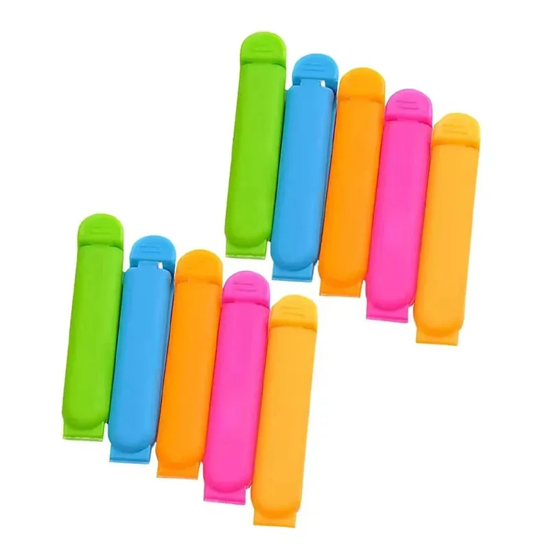 10-20PCS/Set Sealing Clip Colorful Reusable Snack Storage Sealer Clamp Kitchen Gadgets for Food Fresh Keeping Moisture Proof ZYF