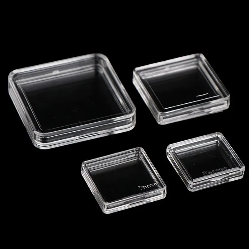 10PCS Square Clear Plastic Protector Containers Case For Token Board Game Holder Boxes Cards CollectionHot — image 2