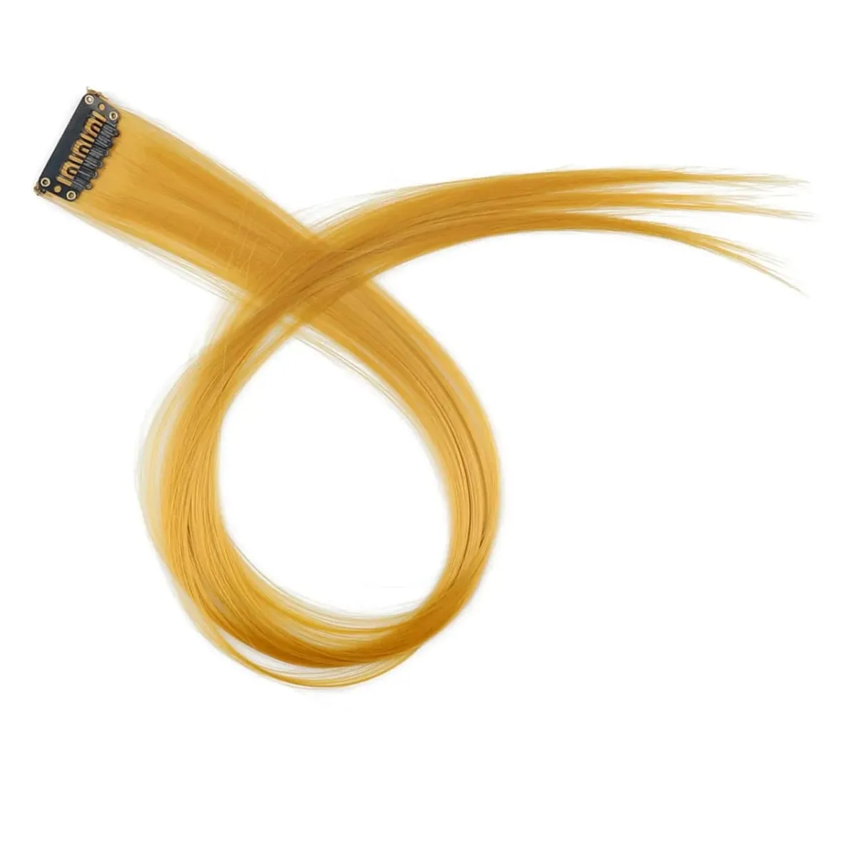 45cm Straight Clip‑on Synthetic Hair Pieces One‑Piece Bright Color Hair Extension Clips DIY Cosplay Hair Accessories