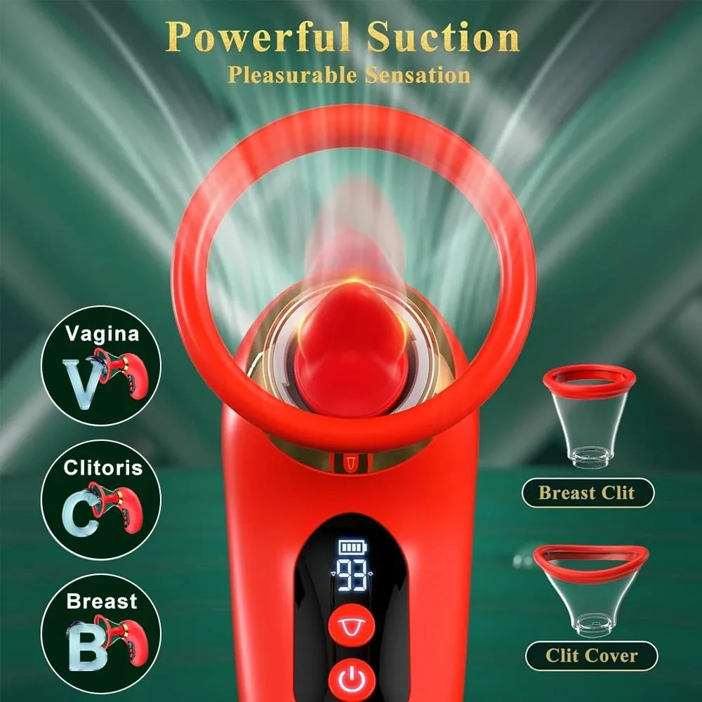 5IN1 Tongue Clitoral Sucker Vibrator APP Control Clit Stimulator Female Masturbation LCD Display Sex Toys for Women Couple