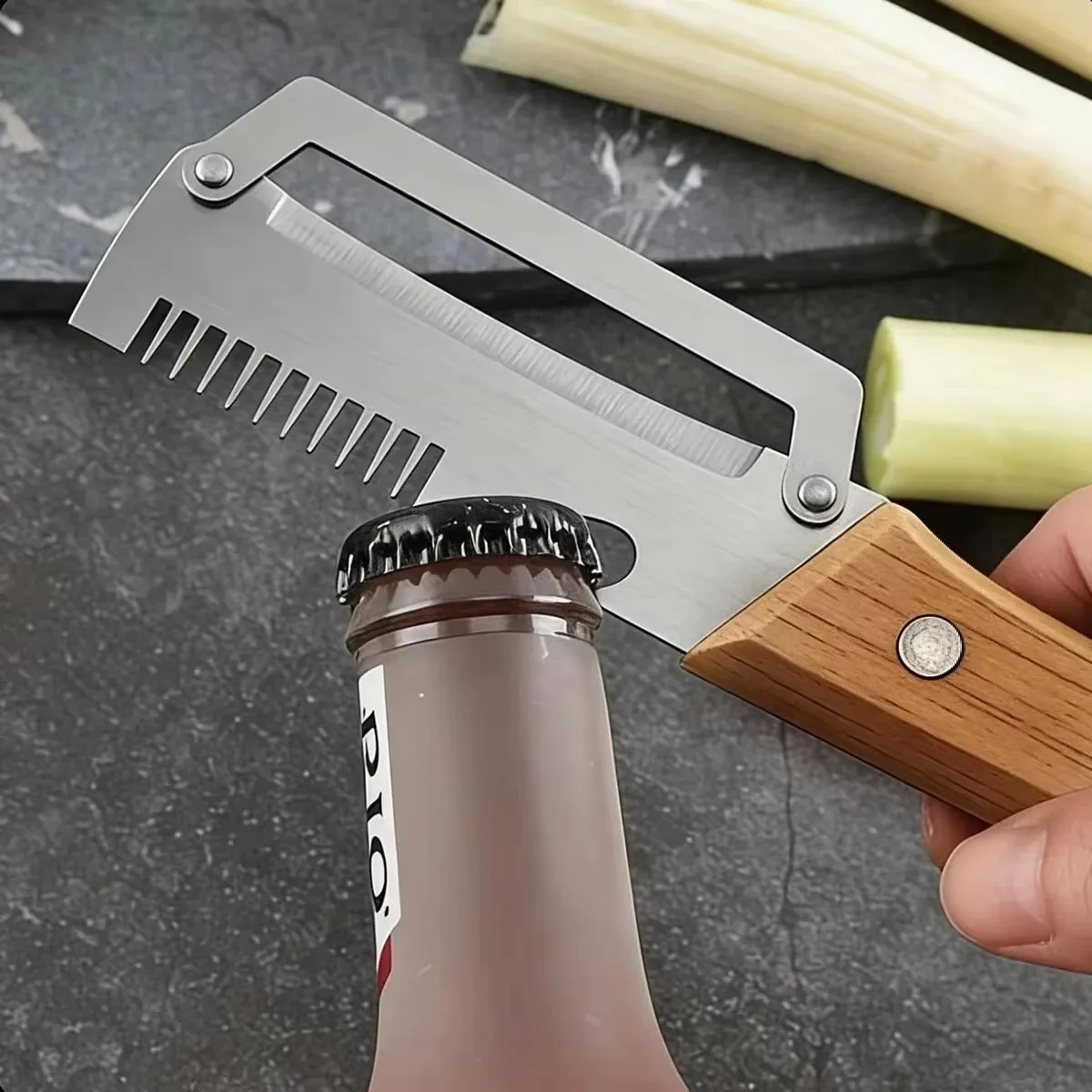 2PC Set Stainless Steel Multifunctional Kitchen Slicer Sharp Cutting Tool For Home Green Onion Cabbage Shredder Vegetable Peeler