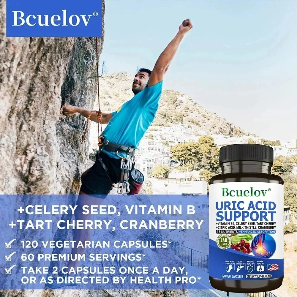Uric Acid Cleanse Detox Capsules - Uric Acid Cleanse & Kidney Support Joint Support Supplement & Promote Joint Health & Detox