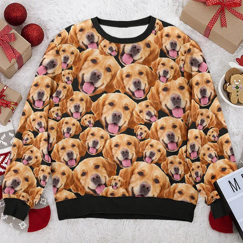 Personalizado sua foto 3d impressão feia camisola de natal diy rosto família pullovers imagem engraçada moletom personalizado presente de natal unisex