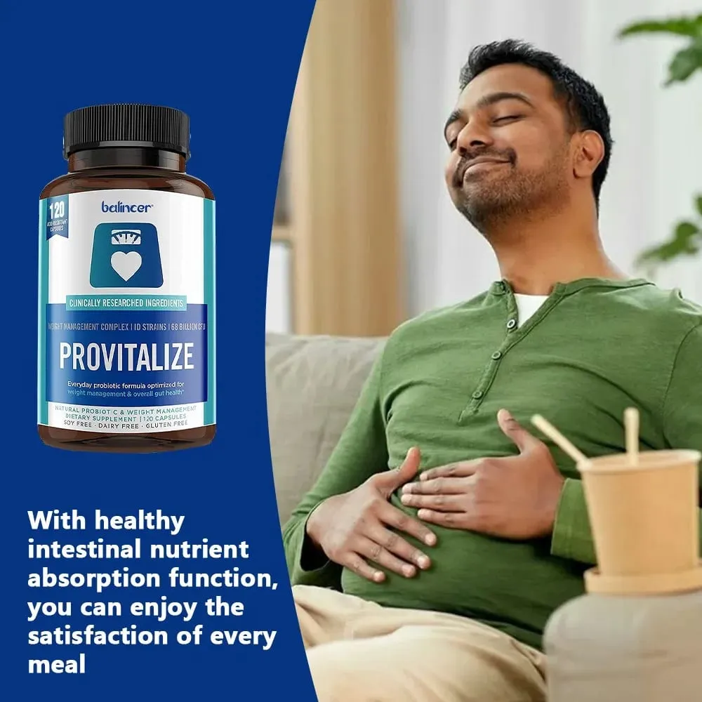 Provitalize Capsules - Support Bone & Joint and Gut Health for Digestive Health & Boosts Metabolism