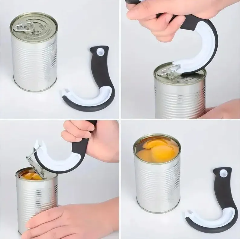 Easy Pull Can Opener Hook Style Plastic Soda Can Tab Opener Simple Tool