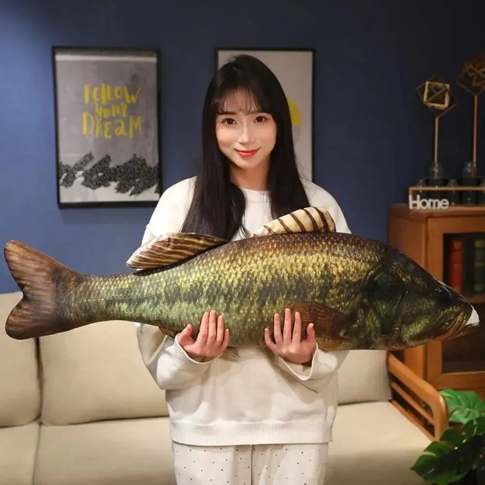 Sofa Cushion Perch Simulation Fish Pillow Grouper Stuffed Cartoon Fish Lovely Soft Fish Anime Pillow Bedroom