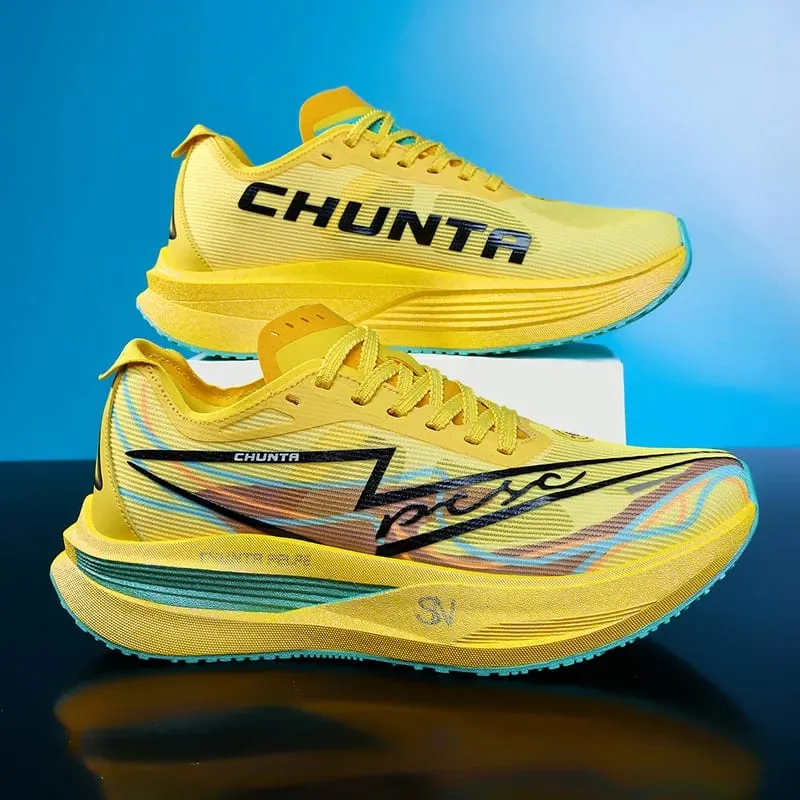Men Casual Sports Running Shoes Carbon Plate Marathon Outdoors Breathable Lightweight Women Comfortable Athletic Sneakers Trail