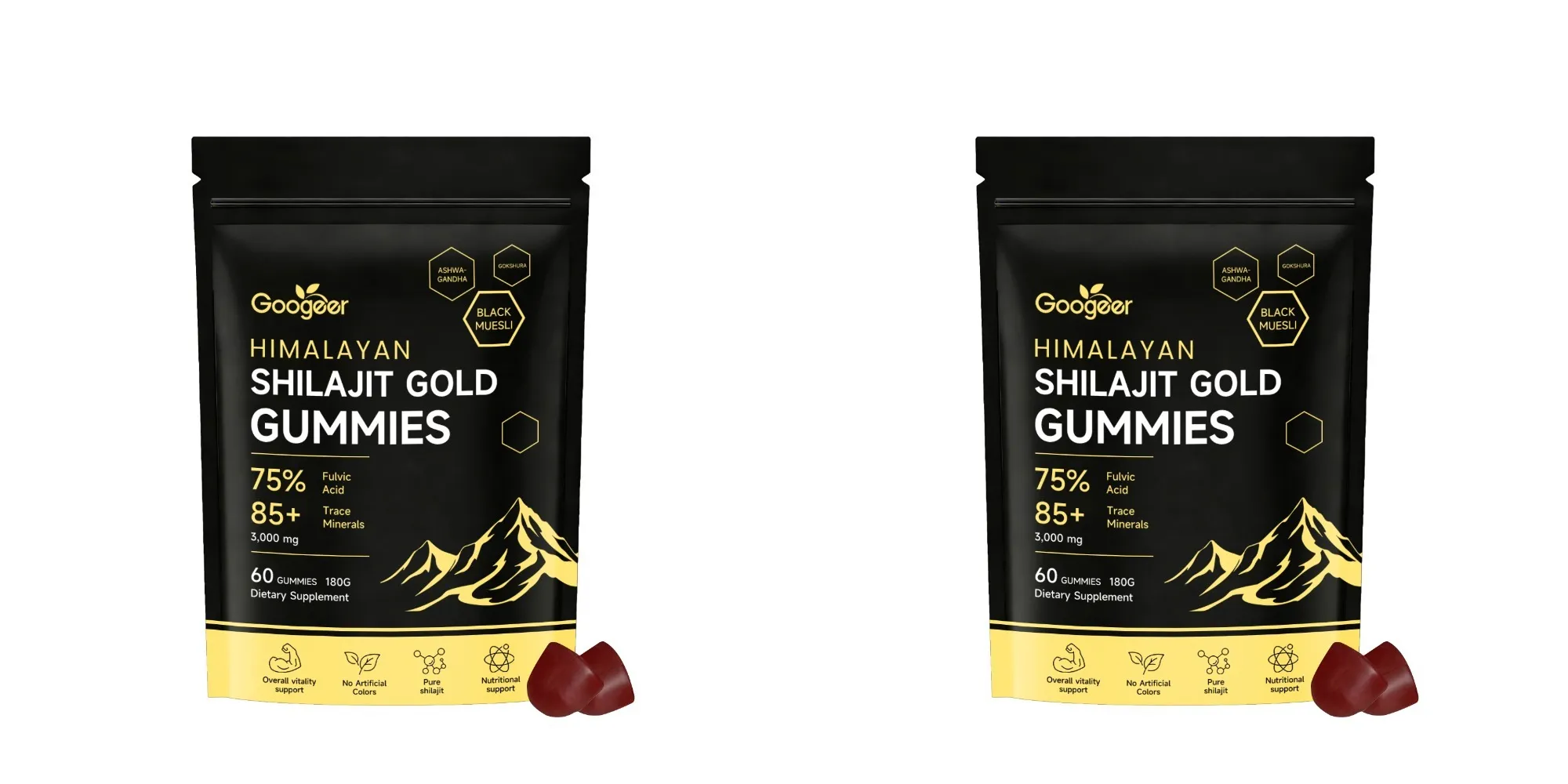 Himalayan Shilajit Gold 60 Gummies Minerals Formula Supports Energy Boost & Body Vitality Natural Nutritional Dietary Supplement — image 8