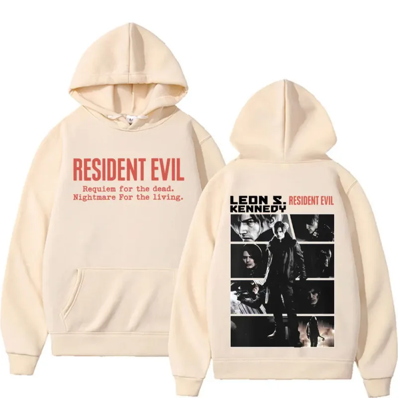 Limited Leon Kennedy Sweatshirts Resident Evil Requiemm Hoodie Pullovers Men Women Fashion Casual Fleece Cozy Hoodies Streetwear
