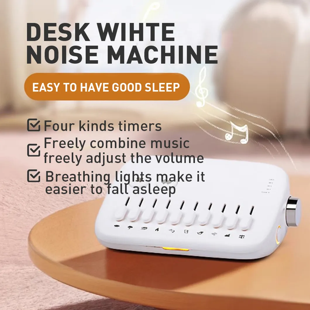 1pc Mini Sleep Sound Machine 10 Soothing Nature Sounds Portable Mini Sleep Sound Machine Noise Cancelling