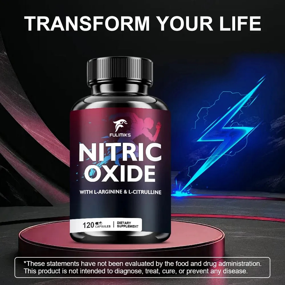 Powerful Nitric Oxide Supplement - Premium Muscle Support Nitric Oxide Booster - Natural Energy and Heart Health Support