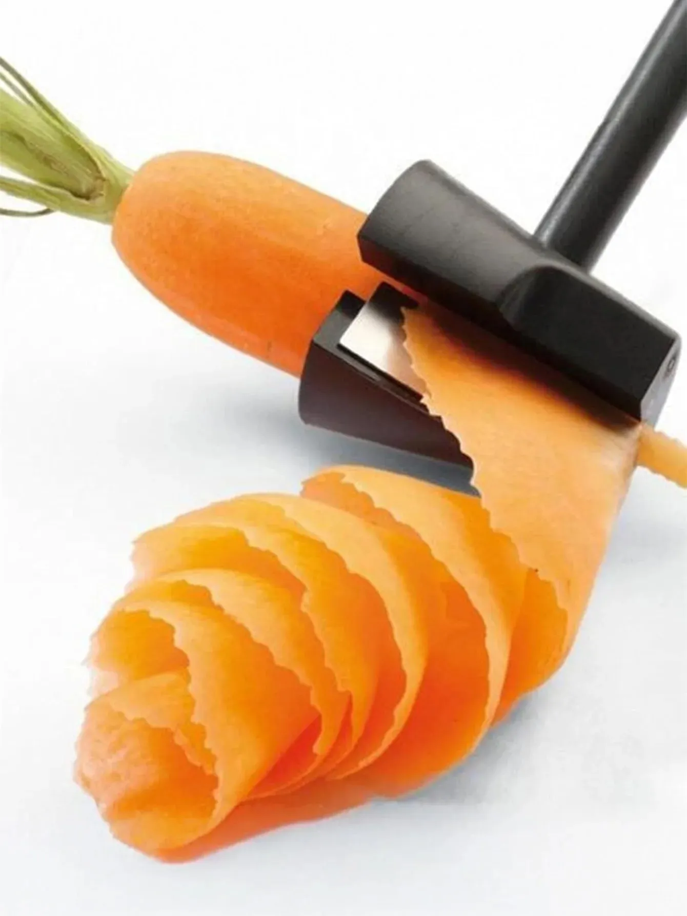 Vegetable Curler Peeler Fruit Carving Tools Carrot Sharpener for Garnishing Design Cutting Slicer Shaver for Carrots Vegetables