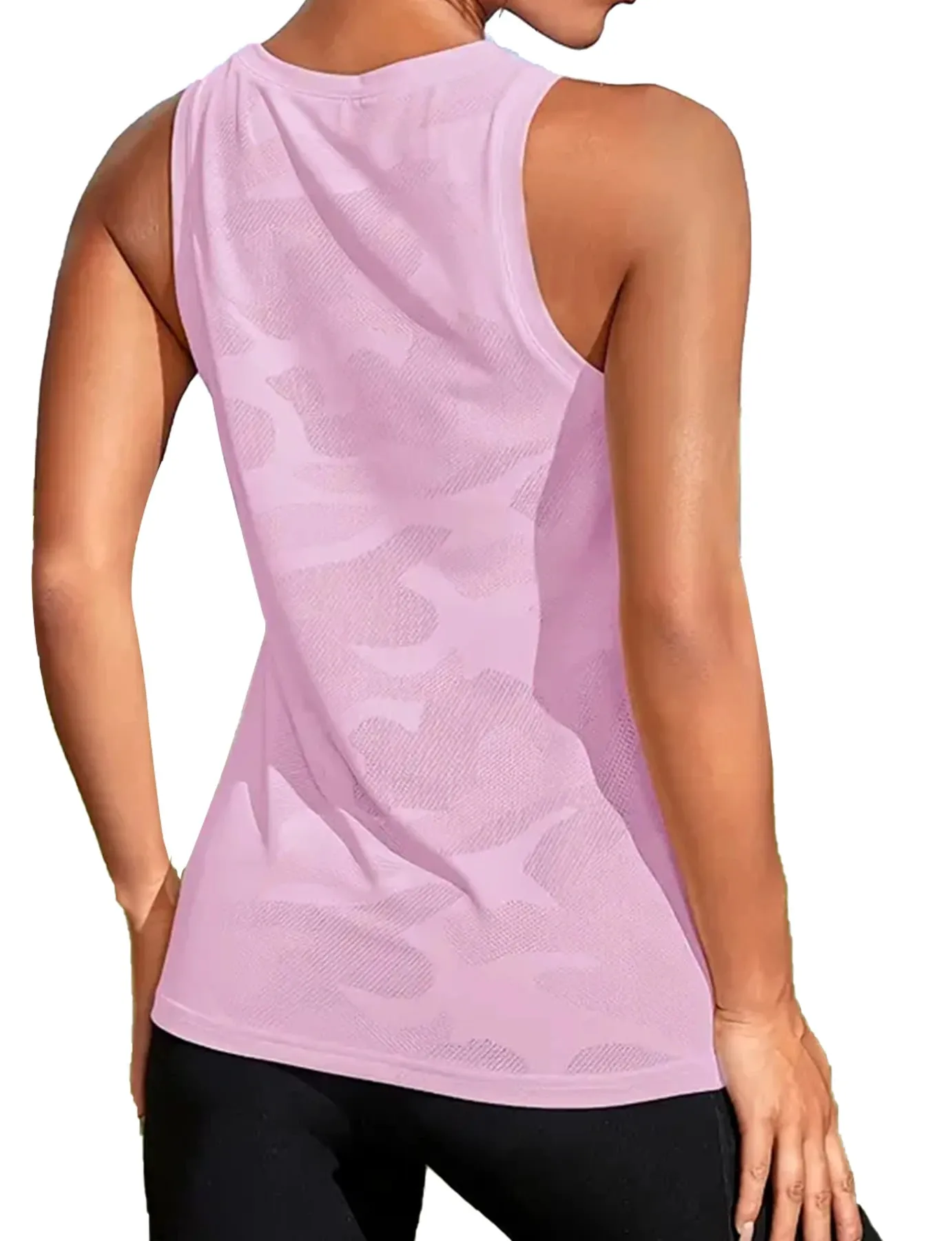 Women's Super Soft Sport Tank Tops for Women Moisture-Wicking Quick-Dry Breathable Mesh Design for Athletic Running Tennis Yog — image 9