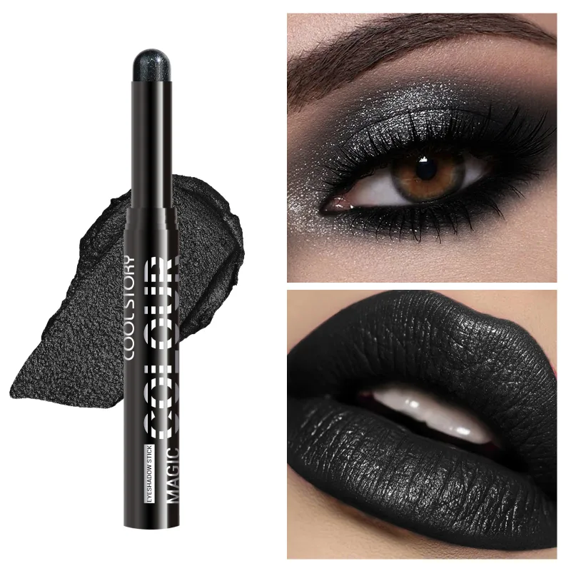 2 in 1 Eyeshadow Lipstick Stick Pencil Waterproof Glitter Brighten Matte Eye Shadow Makeup Pigment Eyeshadow Pen — image 9