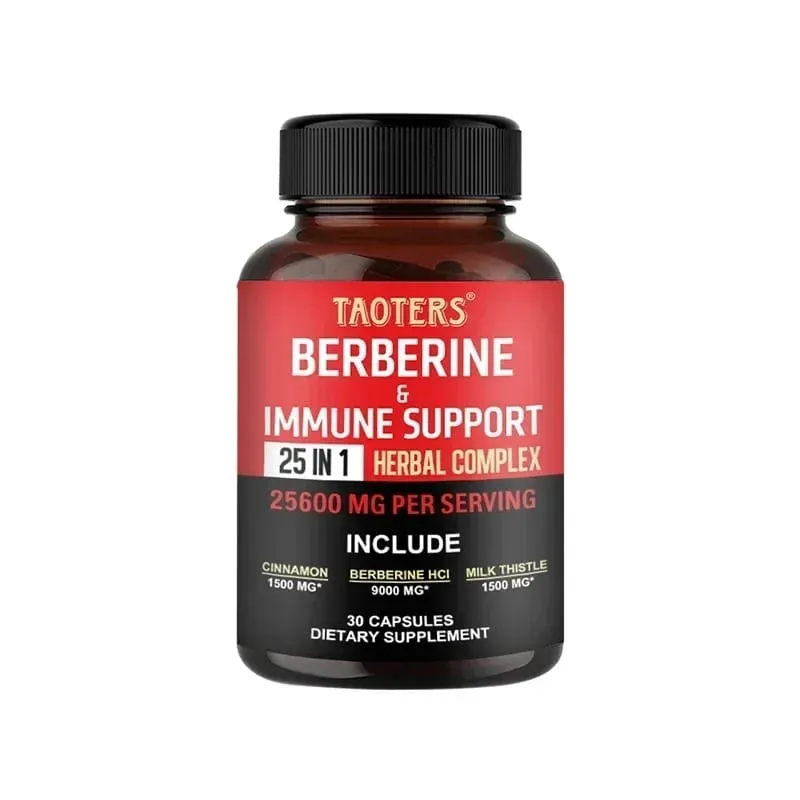 Les capsules de berbérine contiennent de la cannelle de Ceylan et du chardon-Marie pour soutenir l'équilibre du glucose, la santé du foie, la digestion et la perte de poids. — image 10