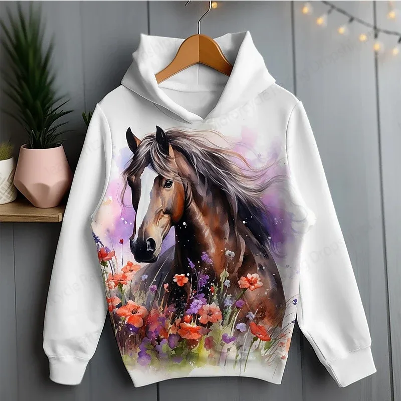 Sweat-shirt Animal drôle poulet écureuil cheval lapin 3d sweat à capuche imprimé hommes femmes mode surdimensionné vestes à capuche femmes Sweat manteau de rue