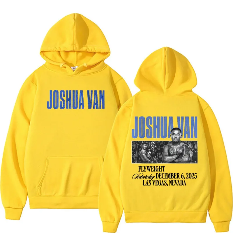 Joshua Van The Fearless Fan Presenter Huvtröjor Herrkläder Våld Estetisk tröja Casual Bodywarmer Fleece Luvtröja Pullovers