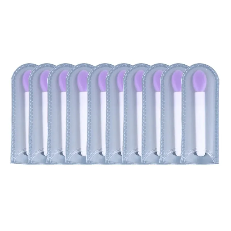 10pcs Silicone Lip Brush Set Maliit na Makeup Brushes Lipstick Applicator Brushes Para sa Pangangalaga sa Labi Paggamit ng Makeup