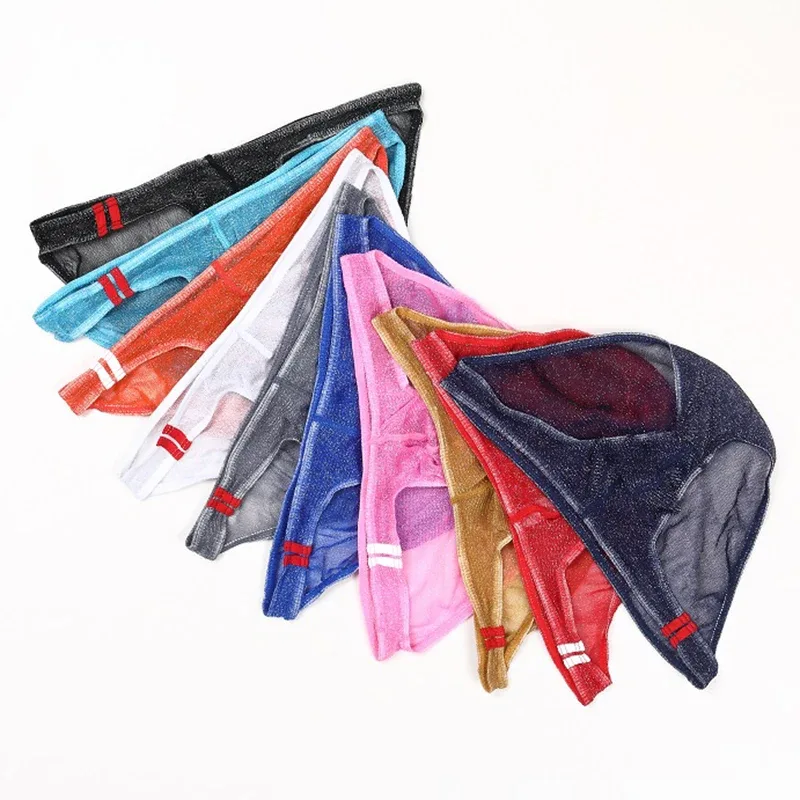 Panlalaking Underwear Brief na Ultra Manipis Low Rise Mesh Breathable Panty