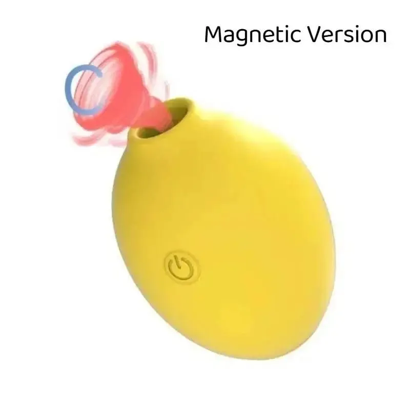 1Set Powerful Vacuum Sucking Lemon Vibrator Oral Nipple Stimulator For Women Female Blowjob Sucker Massager Masturbator Sex Toy