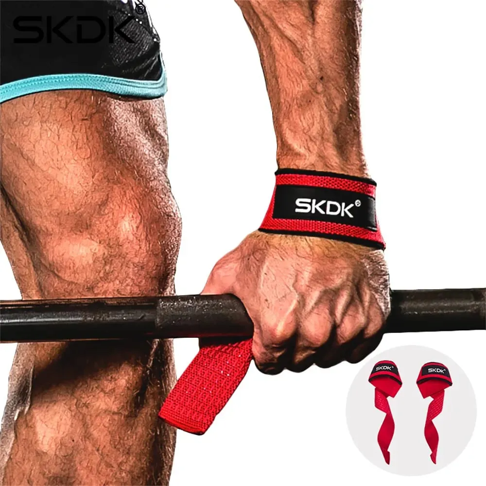 1 Pair Weightlifting Wrist Straps Strength Training Adjustable Non-slip Gym Fitness Lifting Strap Wrist Support Sports Grip Band
